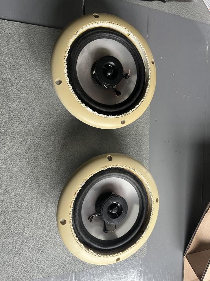 Luidsprekers Monacor inbouw, Audio, Tv en Foto, Luidsprekerboxen, Gebruikt, Front, Rear of Stereo speakers, Minder dan 60 watt