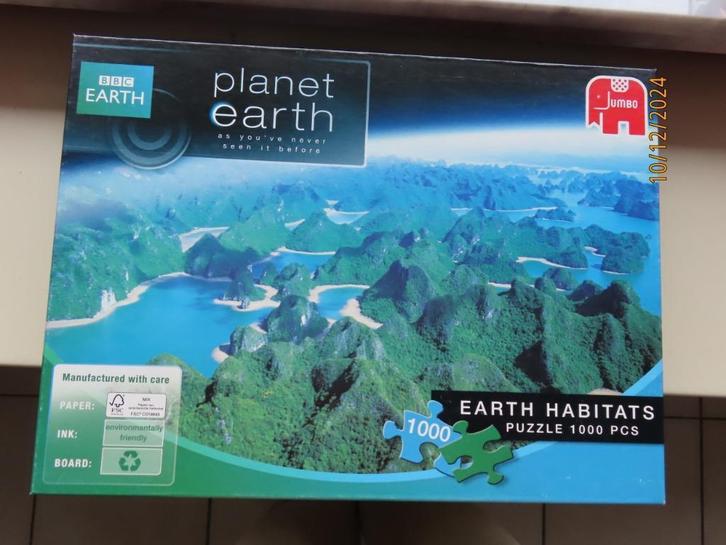 Puzzle 1000 pièces - Planet Earth, Hobby & Loisirs créatifs, Sport cérébral & Puzzles, Comme neuf, Puzzle, 500 à 1500 pièces, Enlèvement ou Envoi