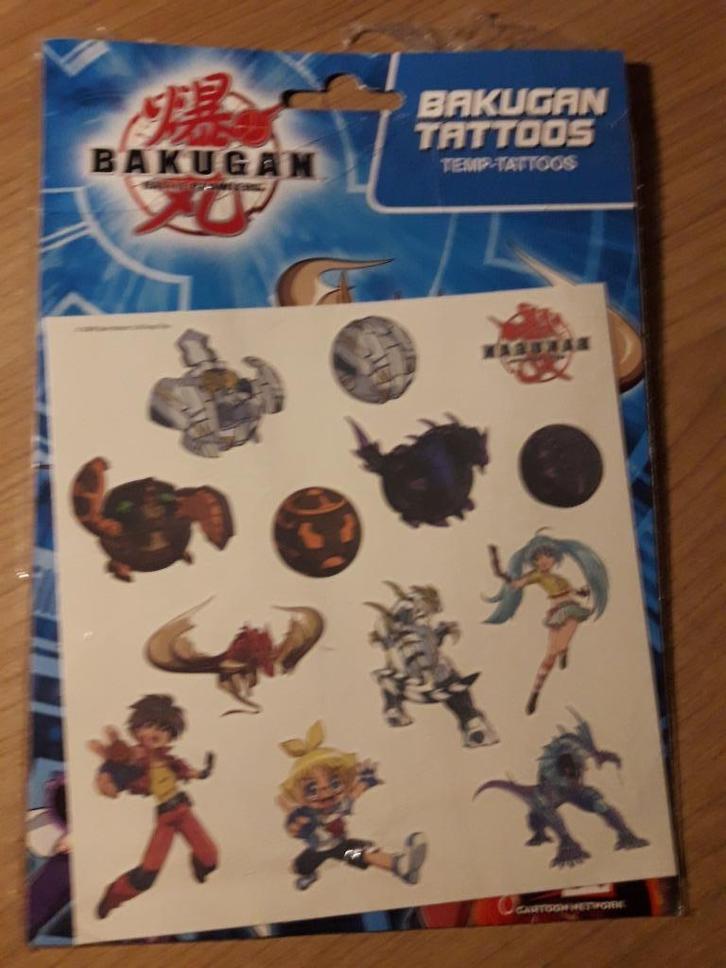 Bakugan tattoos, Kinderen en Baby's, Speelgoed | Actiefiguren, Zo goed als nieuw, Ophalen of Verzenden