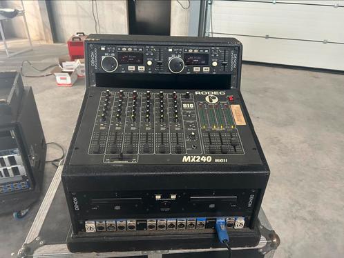 Discobar set - Rodec / Denon 4000, Muziek en Instrumenten, Versterkers | Keyboard, Monitor en PA, Zo goed als nieuw, Ophalen