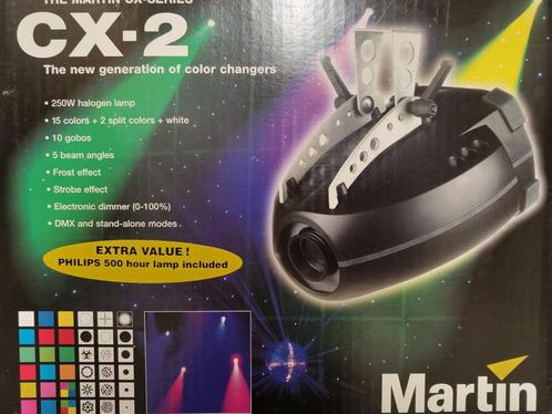 Martin CX-2 color/gobo changer, Musique & Instruments, Lumières & Lasers, Comme neuf, Lumières, Commande sonore, Couleur, Effet stroboscopique