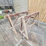 houten schragen. tafel . onderstel., Ophalen, Gebruikt
