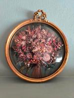 Grote vergulde kader droogbloemen, Dollanzo, Ophalen of Verzenden