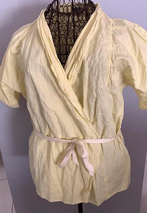 Blouse froissée Olivier Strelli 40 ETAT NEUF, Vêtements | Femmes, Blouses & Tuniques, Comme neuf, Jaune, Enlèvement ou Envoi