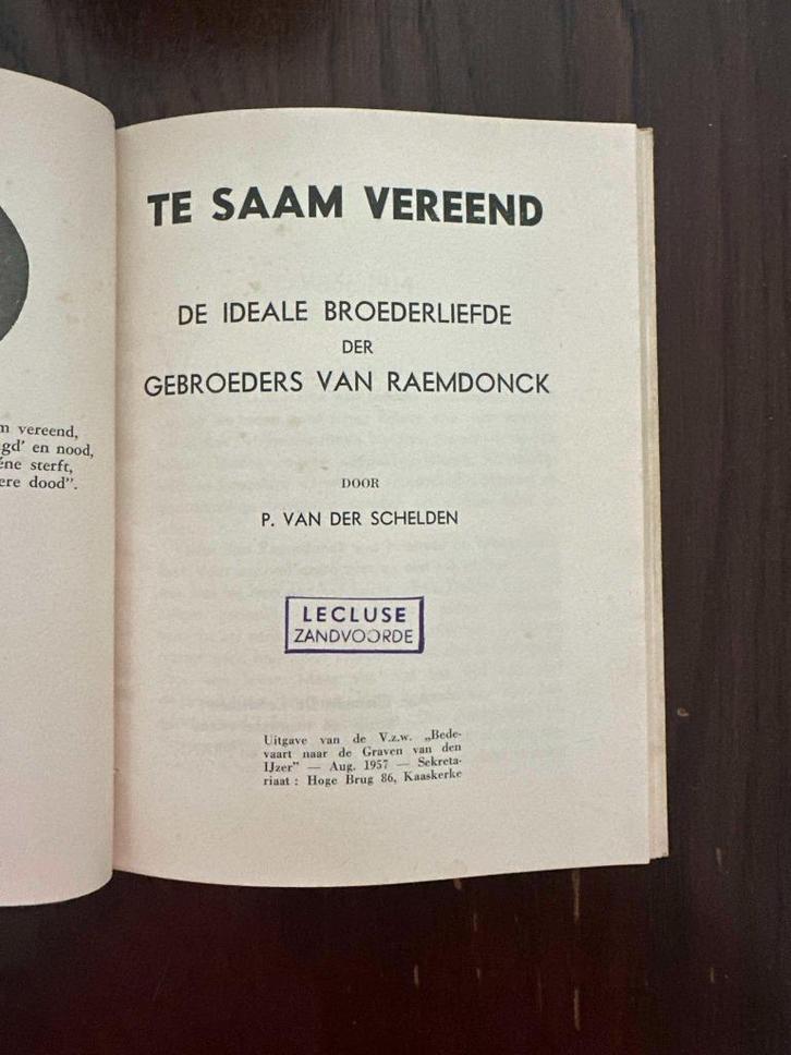 1914-1918 STEENSTRATE IJZERTOREN TEMSE Te saam vereend … Van, Boeken, Oorlog en Militair, Gelezen, Ophalen of Verzenden