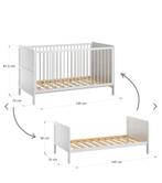 Meegroei babybed/peuterbed, Ophalen, Gebruikt, 70 tot 85 cm, 140 tot 160 cm