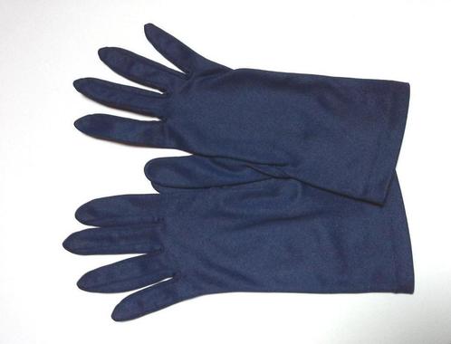Gants fins bleu marine vintage - Taille 6 - 6.5, Kleding | Dames, Mutsen, Sjaals en Handschoenen, Gedragen, Handschoenen, Ophalen of Verzenden