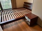 Bed met nachtkastje Ikea, Ophalen, Gebruikt, Tweepersoons, Ikea