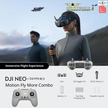 DJI NEO MOTION FLY MORE COMBO + DJI FPV RC3 beschikbaar voor biedingen