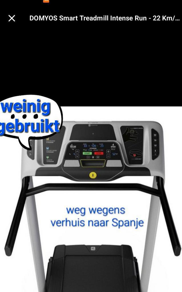 LOOPBAND BUITENKANS WEGENS VERHUIS SPANJE!!!, Sport en Fitness, Fitnessmaterialen, Zo goed als nieuw, Ophalen