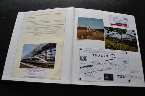 Gros Album photos originales THALYS TGV 59 RARE UNIQUE Train, Collections, Trains & Trams, Utilisé, Train, Enlèvement ou Envoi