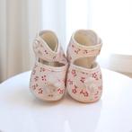 Chaussures pour nouveau-nés blanches à fleurs rouges, Enfants & Bébés, Neuf, Enlèvement ou Envoi, Bottines, Fille