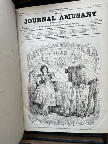 LOT 26 VOL - LE JOURNAL AMUSANT XIXe Journal pour Rire beschikbaar voor biedingen