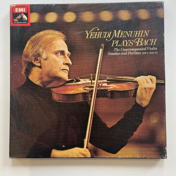 3 LP Bach Violin Sonatas & Partitas Yehudi Menuhin 1976 NM