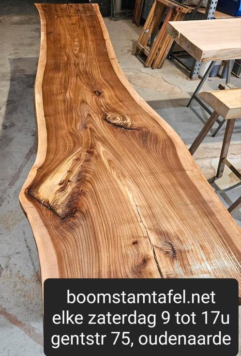 grote tafel , feesttafel, eettafel, boomstamtafel, Huis en Inrichting, Tafels | Eettafels, Nieuw, Ophalen of Verzenden