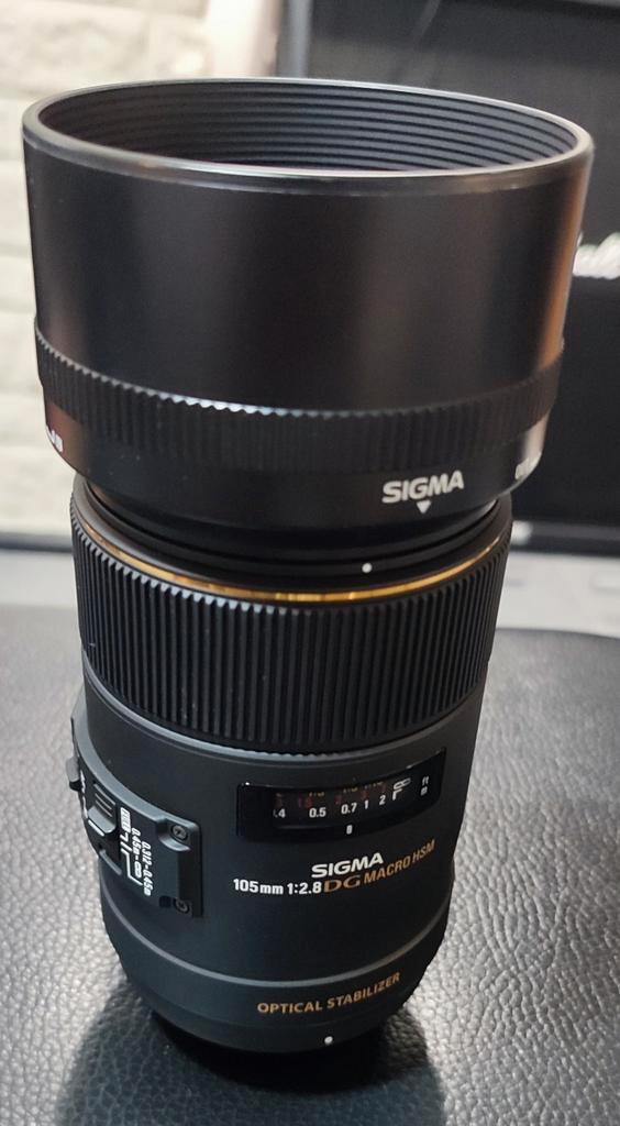 Sigma 105mm f/2.8 EX DG Macro HSM OS, TV, Hi-fi & Vidéo, Photo | Lentilles & Objectifs, Comme neuf, Enlèvement ou Envoi