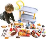 Rollende voedselwagen + levensmiddelen GRATIS LEVERING, Verzenden, Nieuw, Kunststof, Speelkeuken-accessoire
