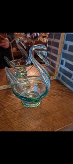 glazen zwaan, schaal van glas, handgemaakt, Antiek en Kunst, Antiek | Glaswerk en Kristal, Ophalen