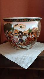 Très beau grand cache pot chinois en porcelaine ( aquarium ?, Antiquités & Art, Enlèvement