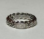 Buddha to Buddha ring 14 karaat witgoud met diamant! NIEUW!, Nieuw, Ophalen of Verzenden, 17 tot 18, Met edelsteen