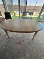 2x verlengbare eetkamer tafel franse eik, Ophalen, Gebruikt, 100 tot 150 cm, Eikenhout