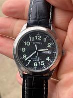Citizen Promaster Day-Date Automatic, Handtassen en Accessoires, Horloges | Heren, Staal, Ophalen of Verzenden, Leer, Gebruikt