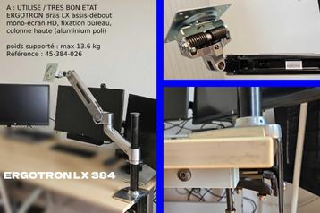 2 Ergotron LX-monitorarmen — 1 NIEUW en 1 in perfecte staat beschikbaar voor biedingen