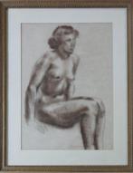 OSCAR JESPERS / NAAKTE VROUW / ORIGINEEL WERK / 81x63cm KAD, Antiek en Kunst, Ophalen