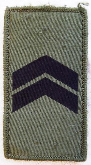 Rank Patch, Lance Corporal, Finnish Army, Finland, 2000s.(1) beschikbaar voor biedingen