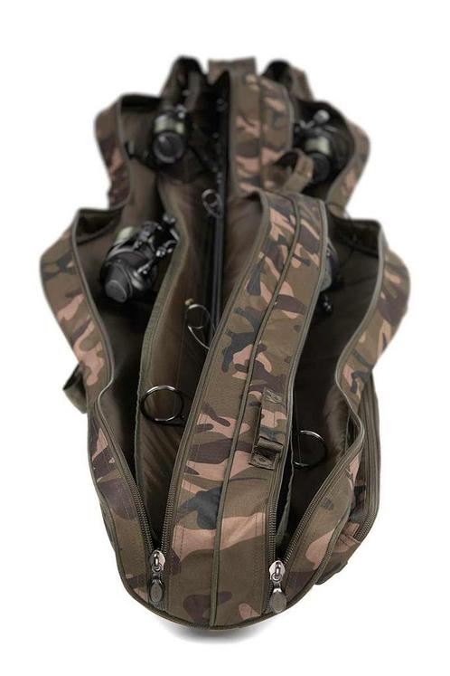 Fox Camolite 12" stevige koffer met 4 hengels, Watersport en Boten, Hengelsport | Karpervissen, Zo goed als nieuw, Ophalen