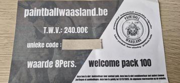 Waardebon voucher paintball waasland 8pers twv 240euro, Tickets & Billets, Trois personnes ou plus, Bon cadeau, Autres types