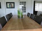 Eettafel met 6 stoelen, Huis en Inrichting, 200 cm of meer, 50 tot 100 cm, Teakhout, Gebruikt