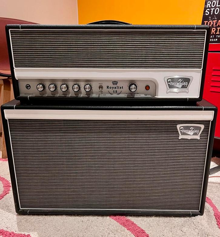 Tone King Royalist 15 Head + 2x12 Cab, Muziek en Instrumenten, Versterkers | Bas en Gitaar, Zo goed als nieuw, Gitaar, Minder dan 50 watt