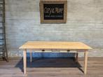 Boerentafel - 200 x 89 cm + 79 cm hoog / 2 lades, Huis en Inrichting, Tafels | Eettafels, 50 tot 100 cm, Grenenhout, 150 tot 200 cm