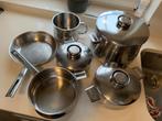kookpotten Demeyere - 6 stuks, Huis en Inrichting, Keuken | Potten en Pannen, Overige materialen, Pannenset, Gebruikt, Keramische plaat