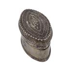 Boite Birmane ancienne circa 1900 en argent signée, Antiquités & Art, Antiquités | Argent & Or, Argent, Enlèvement ou Envoi