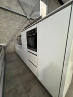 Complete Nette Rechte Keuken + Wandkast + Apparatuur, Ophalen of Verzenden, Grijs, Enkelwandige keuken