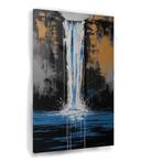 Peinture abstraite sur verre Falling Water 100x150cm + systè, Antiquités & Art, Envoi