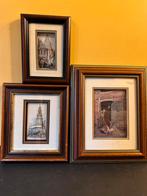 3 kaders 3 dimensionale prenten, Ophalen of Verzenden