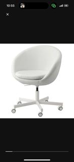 Bureaustoel ikea skruvsta wit, Enlèvement, Comme neuf, Blanc, Chaise de bureau