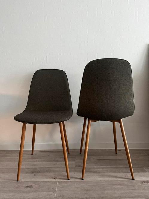 Eetkamerstoel, Huis en Inrichting, Stoelen, Zo goed als nieuw, Twee, Stof, Overige kleuren, Ophalen of Verzenden
