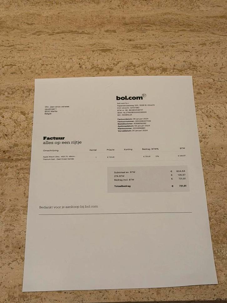 Apple Watch Ultra 1, Handtassen en Accessoires, Smartwatches, Zo goed als nieuw, iOS, Zilver, Calorieverbanding, GPS, Hartslag