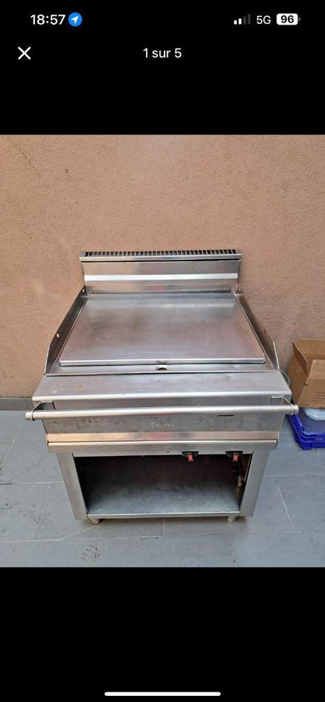 Professionele gasgrillplaat — Roestvrij staal — Horéca, Zakelijke goederen, Horeca | Keukenapparatuur, Fornuis, Frituur en Grillen