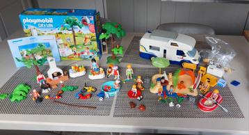 Playmobil familiefeest - strand - boot - mobilhome beschikbaar voor biedingen