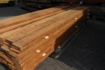 Laatste 4 pallets thermowood planken, voor buiten & binnen  beschikbaar voor biedingen