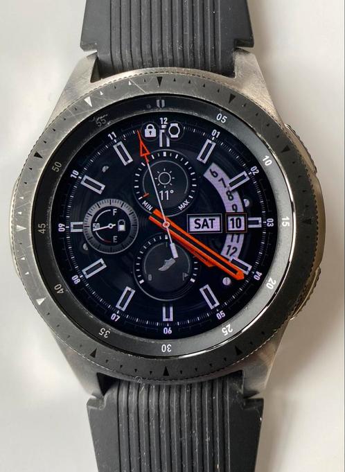 Samsung Galaxy Watch 3 - 46mm - noire, Handtassen en Accessoires, Smartwatches, Gebruikt, Zwart, Afstand, Conditie, GPS, Hartslag
