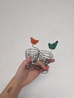 spiraal kip eierdopjes, Huis en Inrichting, Keuken | Servies, Ophalen of Verzenden, Zo goed als nieuw, Overige typen