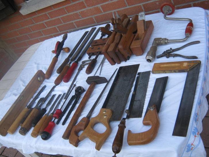 OUD GEREEDSCHAP TIMMERMAN, Antiek en Kunst, Antiek | Gereedschap en Instrumenten, Ophalen