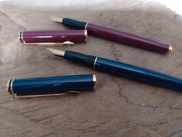 Waterman vulpennen bordeaux en blauw beschikbaar voor biedingen