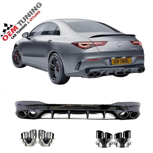 Mercedes-Benz CLA 45 S AMG Look Diffuser W118 | 2019 -2022 |, Auto-onderdelen, Carrosserie, Bumper, Mercedes-Benz, Achter, Nieuw